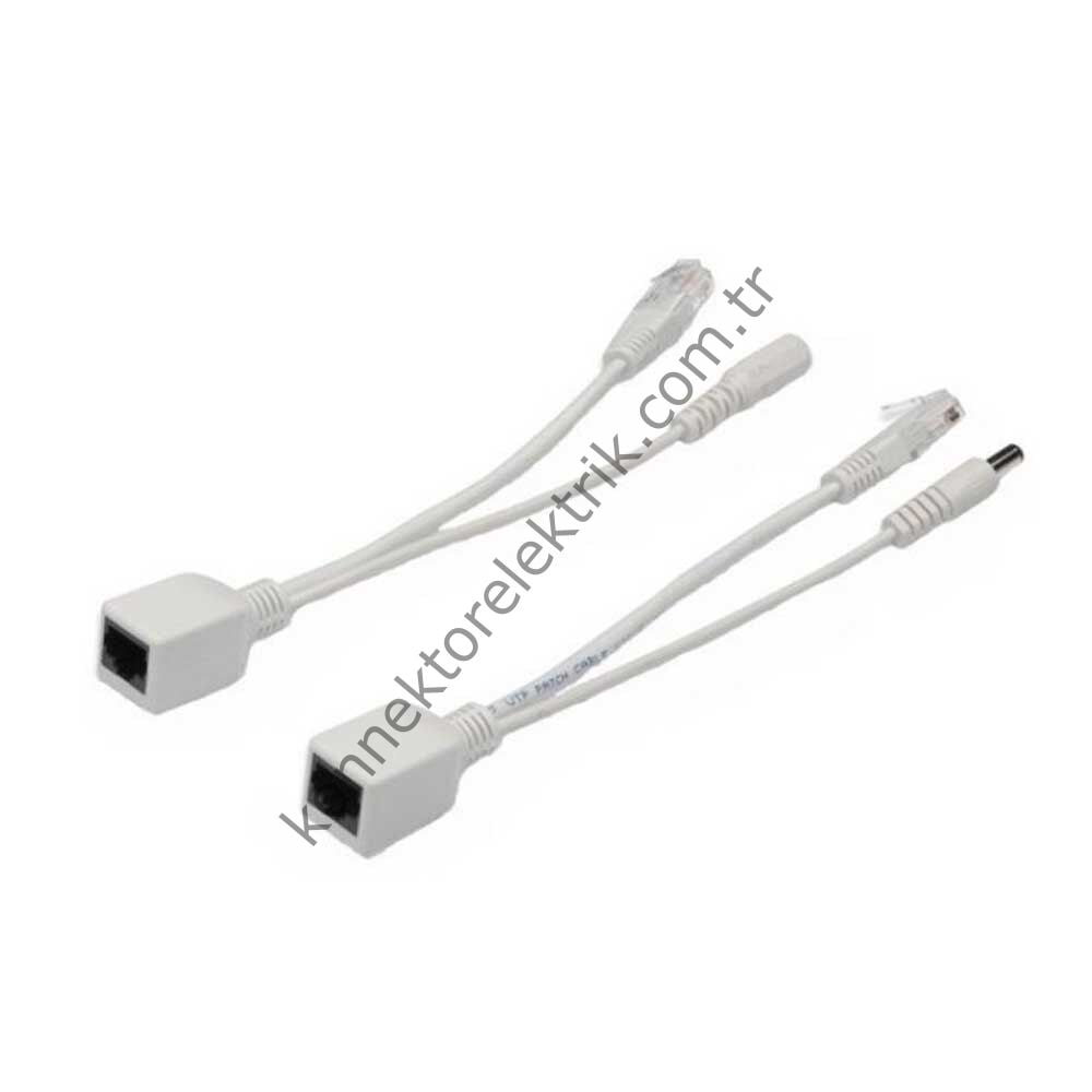 EXPOTECH ASS4116 IP Kamera Pasif PoE Adaptör Seti PoE Enjektör ve Ayırıcı