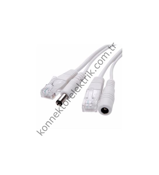 EXPOTECH ASS4116 IP Kamera Pasif PoE Adaptör Seti PoE Enjektör ve Ayırıcı