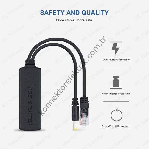 EXPOTECH ASS4116AK Aktif PoE Adaptör IP Kamera Güç ve Veri Dönüştürücü