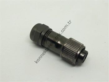 WEIPU ST1210/S4 4 Pin IP67 Metal Kasa Kablo Tipi Dişi Su Geçirmez Konnektör