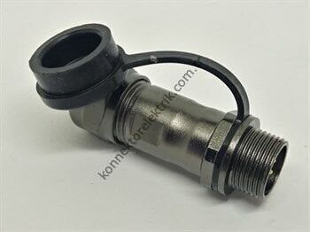 WEIPU ST1211/P4 4 Pin IP67 Metal Kasa Karşıt Kablo Tipi Erkek Su Geçirmez Konnektör