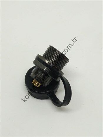 WEIPU ST1212/P4 4 Pin IP67 Metal Kasa Panel Tipi Erkek Su Geçirmez Konnektör