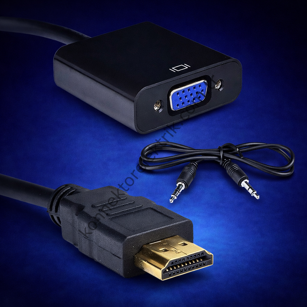 EXPOTECH EX-HDMITOVGA HDMI - VGA Görüntü ve Ses Çevirici
