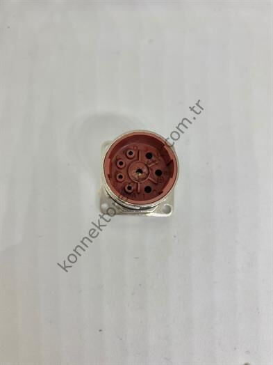 HZ CONNECTORS M23 8 Pin (4+4) Metal Kasa Panel Tipi Erkek Endüstriyel Konnektör