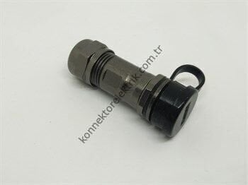 WEIPU ST1211/S5 5 Pin IP67 Metal Kasa Karşıt Kablo Tipi Dişi Su Geçirmez Konnektör