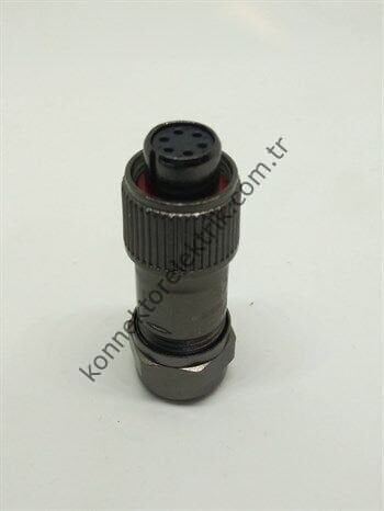 WEIPU ST1210/S6 6 Pin IP67 Metal Kasa Kablo Tipi Dişi Su Geçirmez Konnektör
