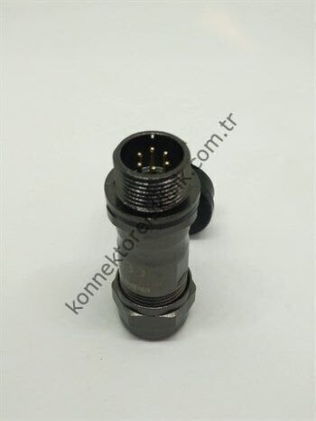 WEIPU ST1211/P6 6 Pin IP67 Metal Kasa Kablo Tipi Erkek Su Geçirmez Konnektör