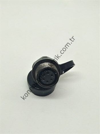 WEIPU ST1212/S6 6 Pin IP67 Metal Kasa Panel Tipi Dişi Su Geçirmez Konnektör