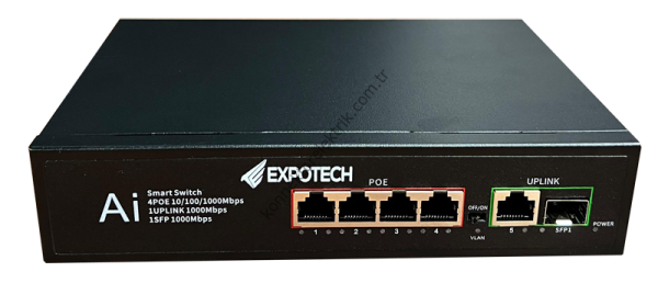 Ex-GG0678P 4 Port POE Switch + 2 Port Uplink
