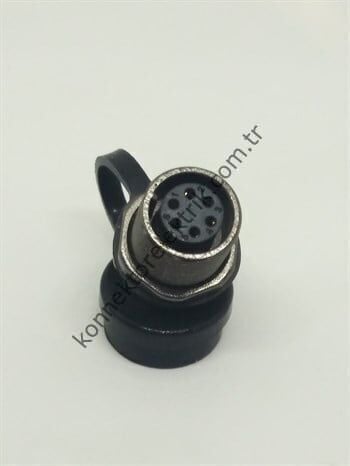 WEIPU ST1213/S6 6 Pin IP67 Metal Kasa Panel Tipi Dişi Su Geçirmez Konnektör