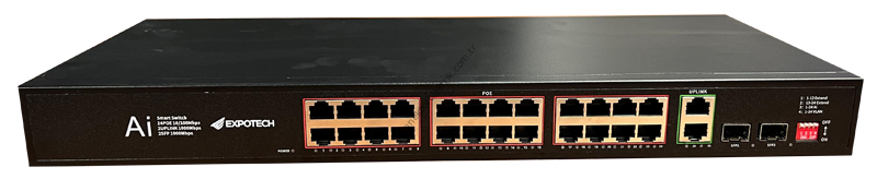 EXPOTECH EX-G28350P 24 Port 10/100/1000M POE Switch