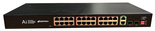 EXPOTECH EX-G28350P 24 Port 10/100/1000M PoE Switch
