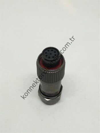 WEIPU ST1210/S9 9 Pin IP67 Metal Kasa Kablo Tipi Dişi Su Geçirmez Konnektör