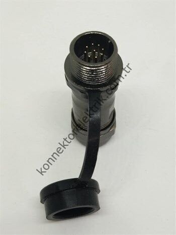 WEIPU ST1211/P9 9 Pin IP67 Metal Kasa Karşıt Kablo Tipi Erkek Su Geçirmez Konnektör