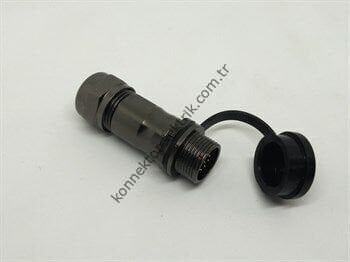 WEIPU ST1211/P9 9 Pin IP67 Metal Kasa Karşıt Kablo Tipi Erkek Su Geçirmez Konnektör