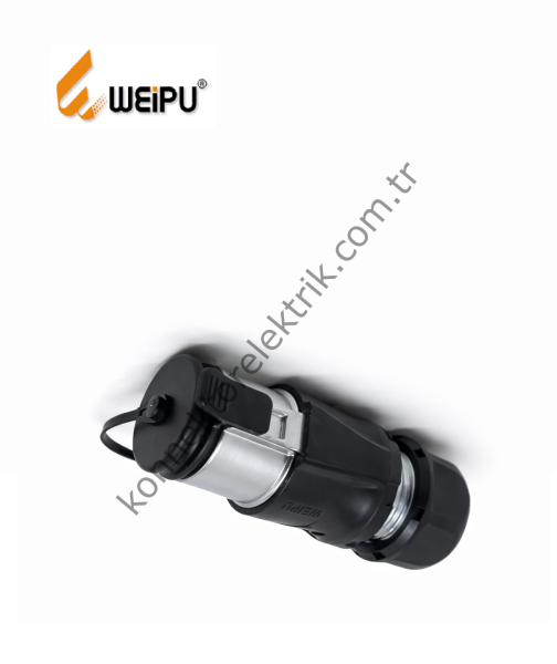 WEIPU WK20J9ZE1 9 Pin IP67 Plastik Kasa Karşıt Kablo Tipi Erkek Su Geçirmez Konnektör