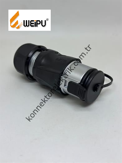 WEIPU WK20K5ZE1 5 Pin IP68 Plastik Kasa Karşıt Kablo Tipi Dişi Su Geçirmez Konnektör