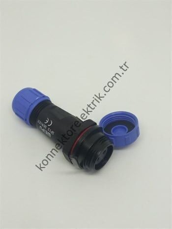 WEIPU SP1311/S2 2 Pin IP68 Plastik Kasa Karşıt Kablo Tipi Dişi Su Geçirmez Konnektör