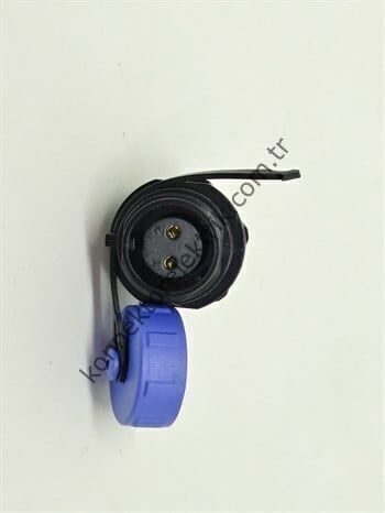 WEIPU SP1312/S2 2 Pin IP68 Plastik Kasa Panel Tipi Dişi Su Geçirmez Konnektör