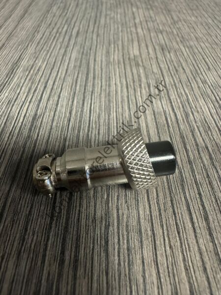 HZ CONNECTORS 12M-5A 5 Pinli Metal Kasa Düz Kablo Tipi Dişi Konnektör