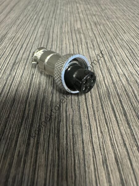 HZ CONNECTORS GX12 12M-5A 5 Pin Metal Kasa Kablo Tipi Dişi Mike (Mayk) Konnektör