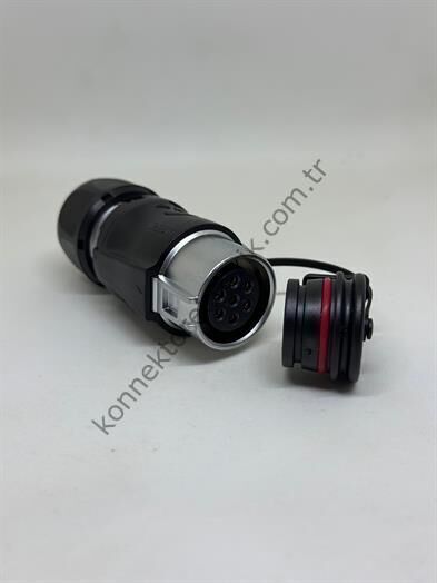 WK20K7ZE1 IP68 Karşıt Kablo Tipi Dişi Konnektör