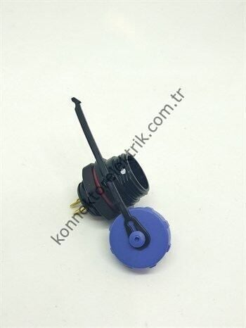 WEIPU SP1312/P2 2 Pin IP68 Plastik Kasa Panel Tipi Erkek Su Geçirmez Konnektör