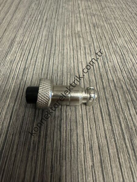 HZ CONNECTORS GX12 12M-4A 4 Pin Metal Kasa Kablo Tipi Dişi Mike (Mayk) Konnektör