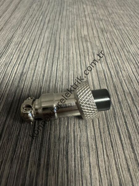 HZ CONNECTORS GX12 12M-4A 4 Pin Metal Kasa Kablo Tipi Dişi Mike (Mayk) Konnektör