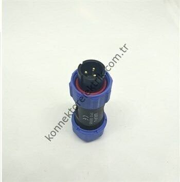 WEIPU SP1310/P3 3 Pin IP68 Plastik Kasa Kablo Tipi Erkek Su Geçirmez Konnektör