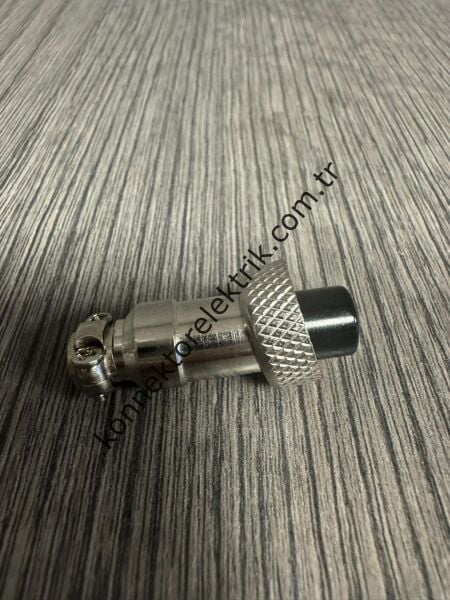 HZ CONNECTORS GX12 12M-2A 2 Pin Metal Kasa Kablo Tipi Dişi Mike (Mayk) Konnektör