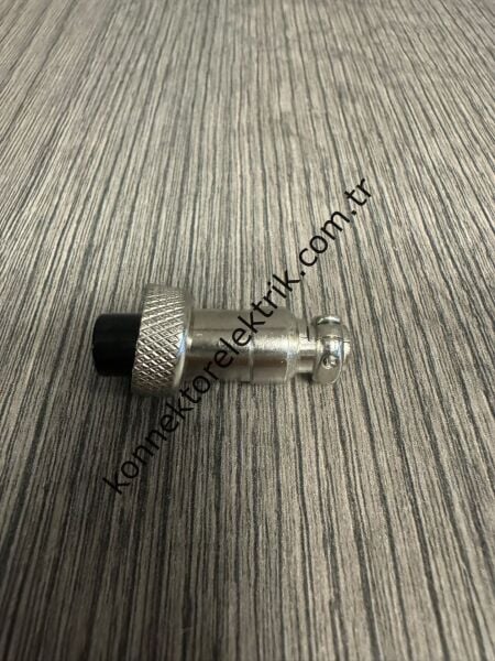 HZ CONNECTORS GX12 12M-3A 3 Pin Metal Kasa Kablo Tipi Dişi Mike (Mayk) Konnektör