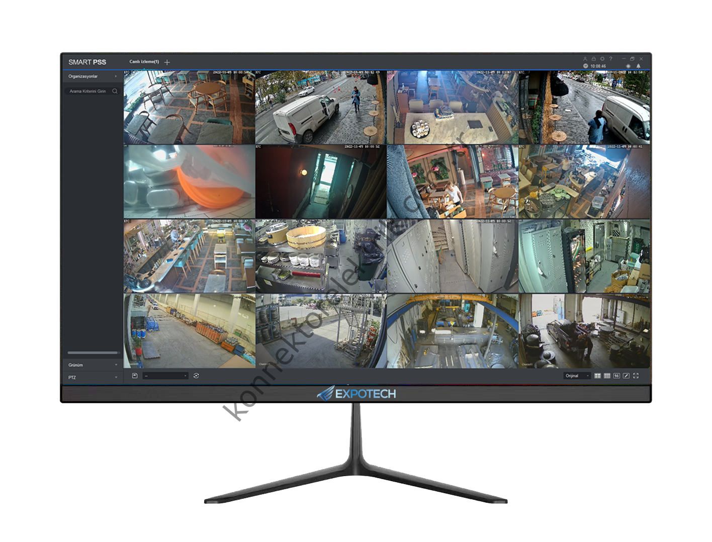 EXPOTECH EX-M220HVS 22 inç Full HD 1080P Multimedya Destekli Monitör