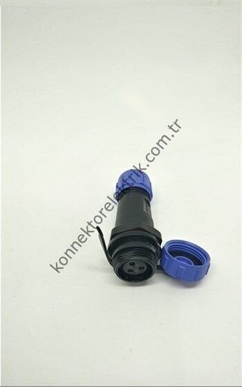 WEIPU SP1311/S3 3 Pin IP68 Plastik Kasa Karşıt Kablo Tipi Dişi Su Geçirmez Konnektör
