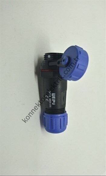 WEIPU SP1311/S3 3 Pin IP68 Plastik Kasa Karşıt Kablo Tipi Dişi Su Geçirmez Konnektör