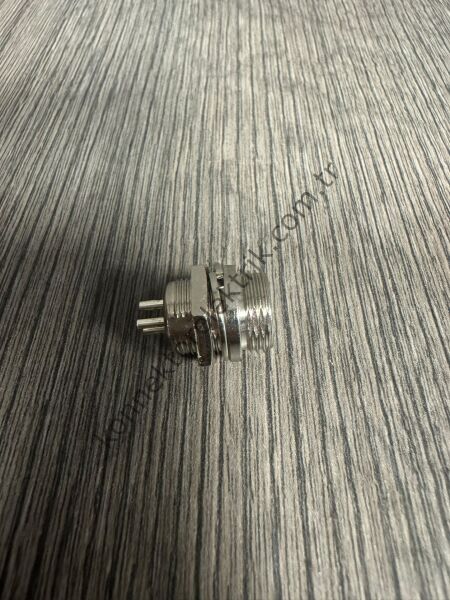 HZ CONNECTORS GX12 12M-3B 3 Pin Metal Kasa Panel Tipi Erkek Mike (Mayk) Konnektör