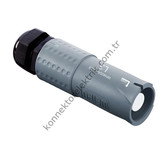 WEIPU WH400A-TJ-L3-120 1 Pin IP67 400A Kablo Tipi Erkek Powerlock Su Geçirmez Konnektör