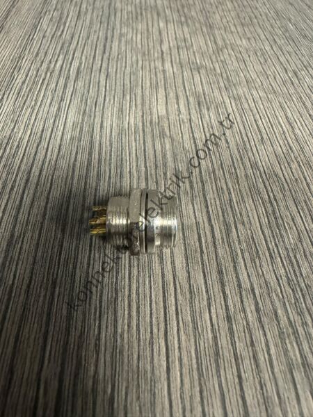 HZ CONNECTORS GX12 12M-6B 6 Pin Metal Kasa Panel Tipi Erkek Mike (Mayk) Konnektör