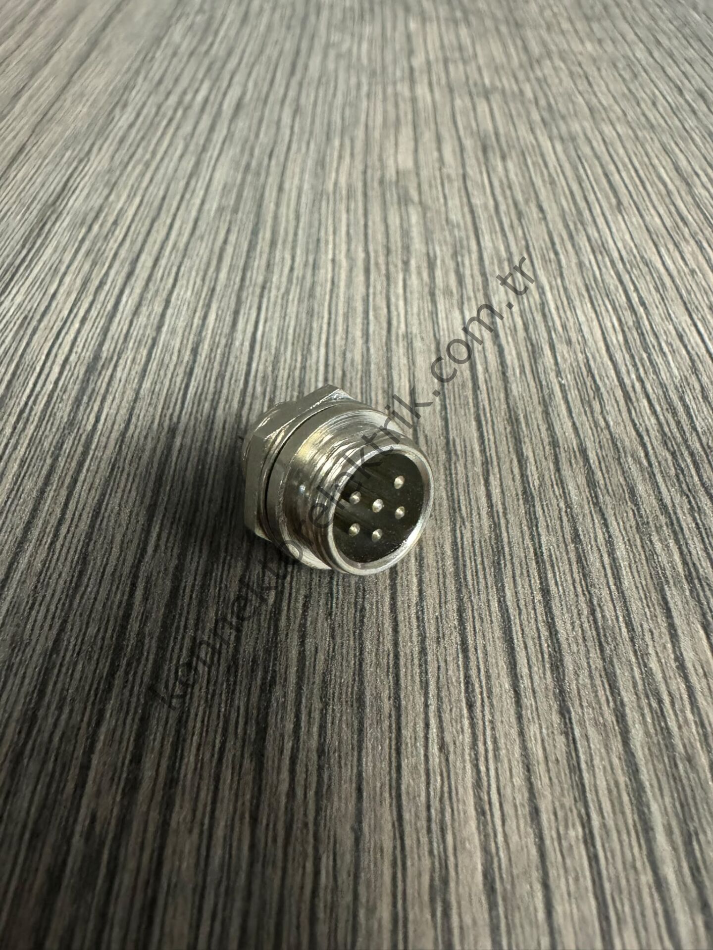 HZ CONNECTORS GX12 12M-6B 6 Pin Metal Kasa Panel Tipi Erkek Mike (Mayk) Konnektör
