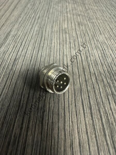 HZ CONNECTORS GX12 12M-6B 6 Pin Metal Kasa Panel Tipi Erkek Mike (Mayk) Konnektör