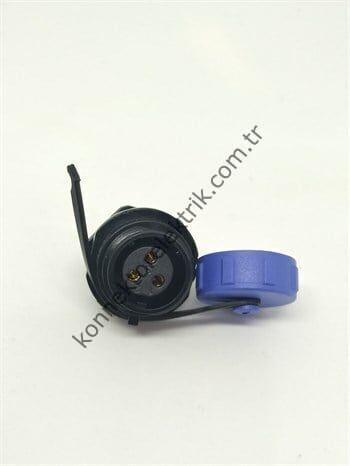 WEIPU SP1312/S3 3 Pin IP68 Plastik Kasa Panel Tipi Dişi Su Geçirmez Konnektör