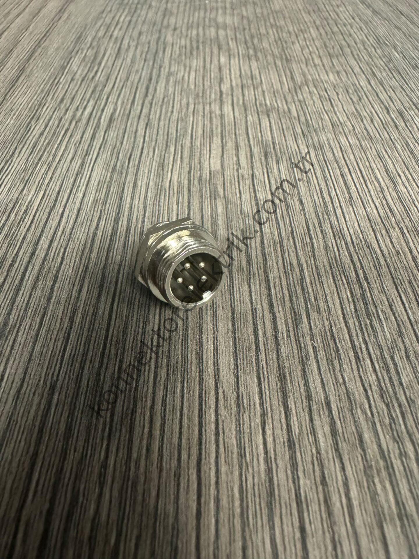 HZ CONNECTORS GX12 12M-5B 5 Pin Metal Kasa Panel Tipi Erkek Mike (Mayk) Konnektör