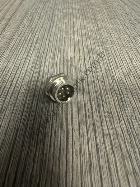 HZ CONNECTORS GX12 12M-5B 5 Pin Metal Kasa Panel Tipi Erkek Mike (Mayk) Konnektör