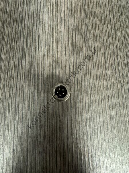 HZ CONNECTORS 12M-5B 5 Pinli Metal Kasa Panel Tipi Erkek Konnektör