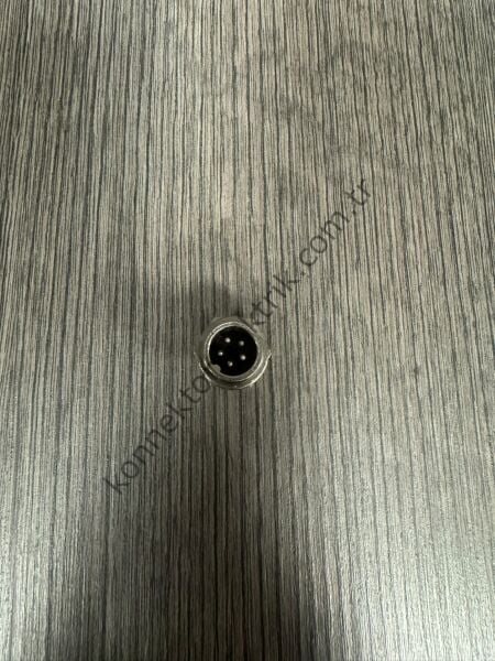 HZ CONNECTORS GX12 12M-5B 5 Pin Metal Kasa Panel Tipi Erkek Mike (Mayk) Konnektör