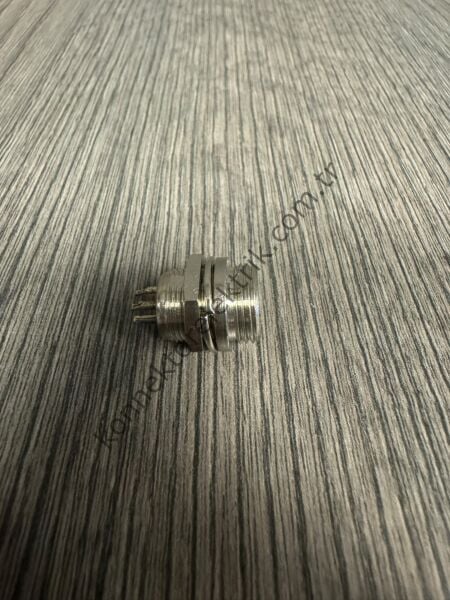 HZ CONNECTORS GX12 12M-4B 4 Pin Metal Kasa Panel Tipi Erkek Mike (Mayk) Konnektör