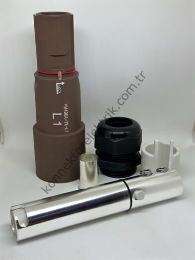 WEIPU WH400A-TK-L1-120 1 Pin IP67 400A Kablo Tipi Dişi Powerlock Su Geçirmez Konnektör