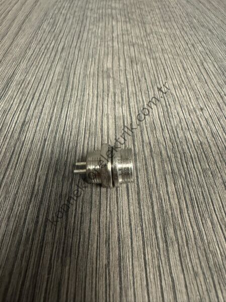 HZ CONNECTORS GX12 12M-2B 2 Pin Metal Kasa Panel Tipi Erkek Mike (Mayk) Konnektör