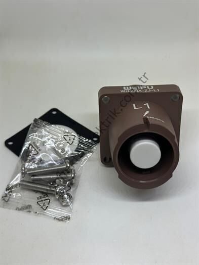 WEIPU WH400A-ZJ-L1-M12 1 Pin IP67 400A Panel Tipi Erkek Powerlock Su Geçirmez Konnektör
