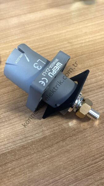 WEIPU WH400A-ZJ-L3-M12 1 Pin IP67 400A Panel Tipi Erkek Powerlock Su Geçirmez Konnektör